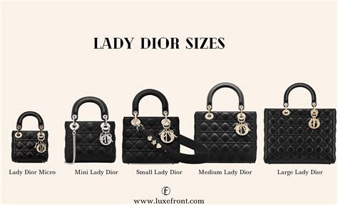 lady dior sizes and prices|lady dior small vs medium.